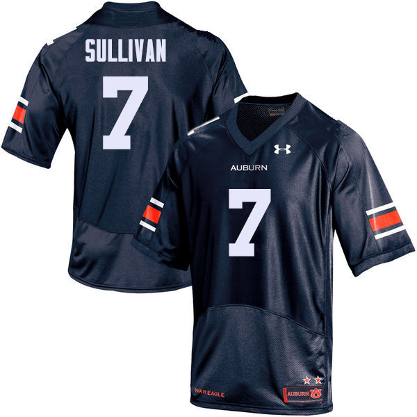 Men Auburn Tigers #7 Pat Sullivan College Football Jerseys Sale-Navy